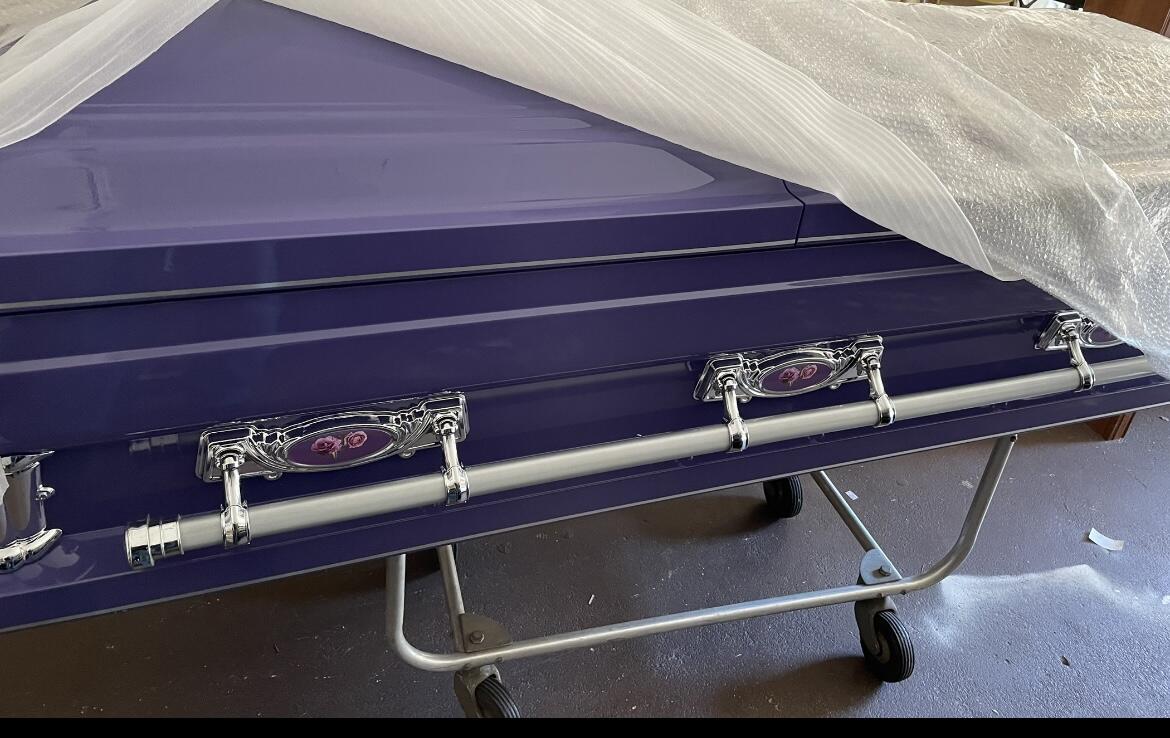 Spencer Purple Cross Casket photo review
