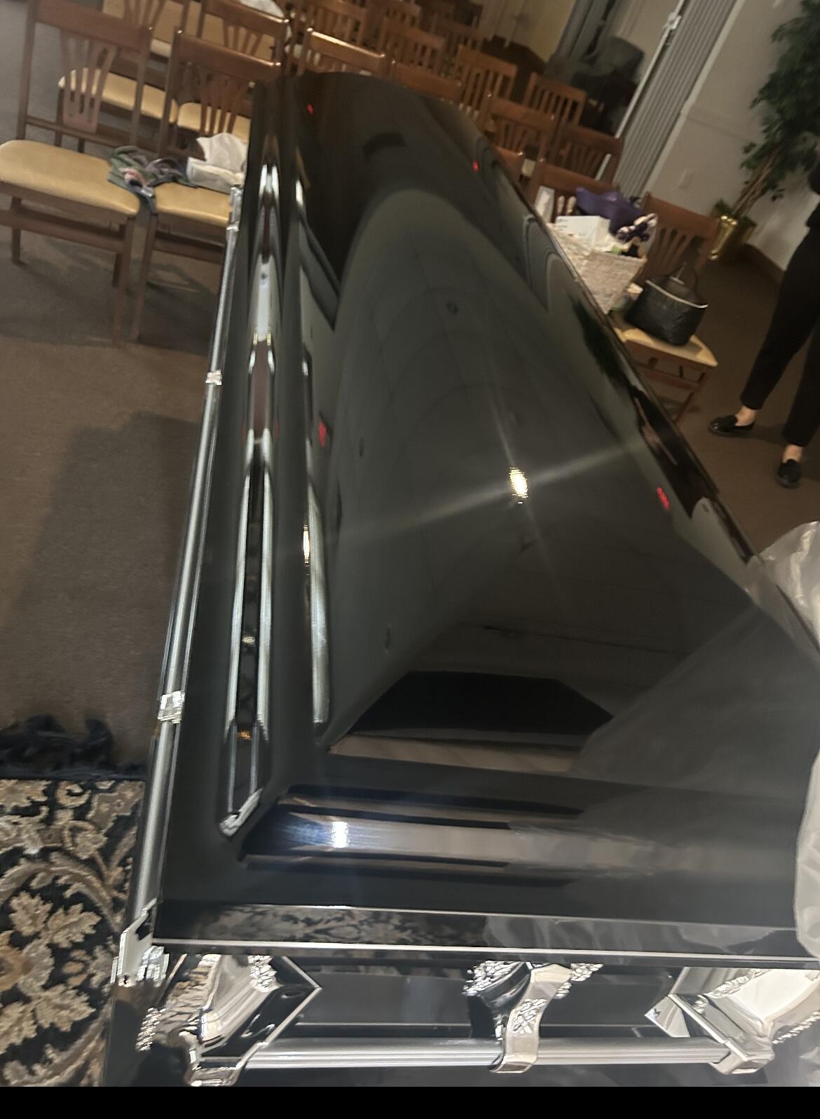 Clair Black and Silver Full Couch photo review