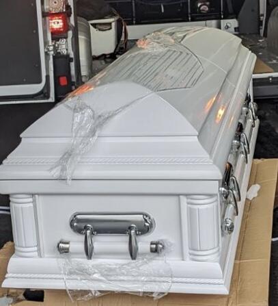 The Pure White Wood Casket photo review