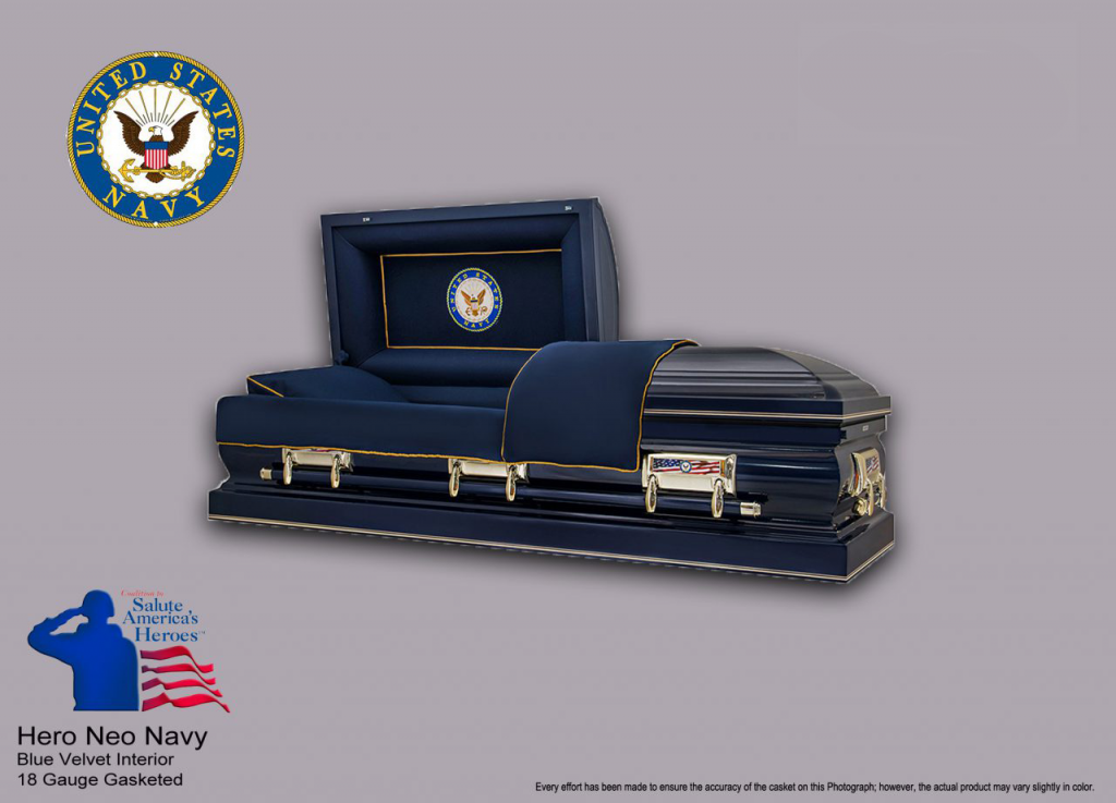 The Military Casket Neo Navy | Best Priced Caskets in NJ, NY, and PA