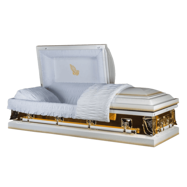 Mirror Gold Metal Casket