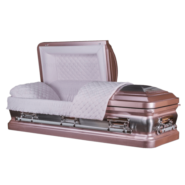 Onyx Rose Metal Casket