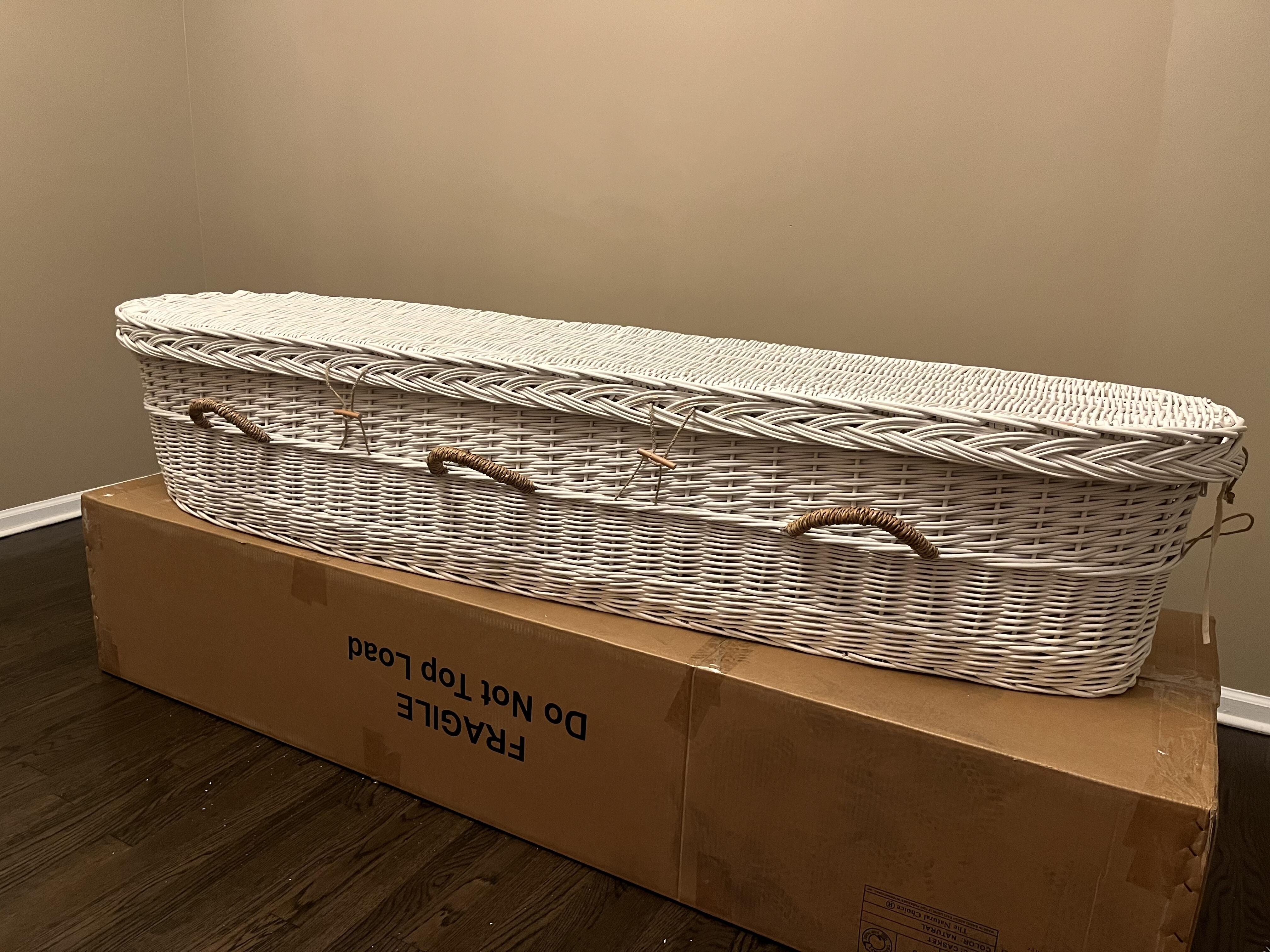 The Emporium White Willow Casket photo review