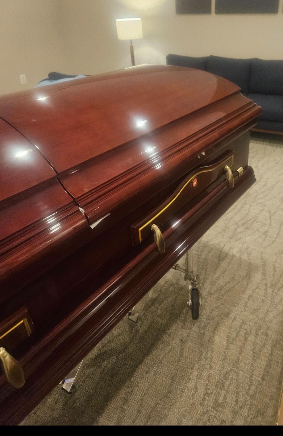 Hero Marine Wood Casket photo review