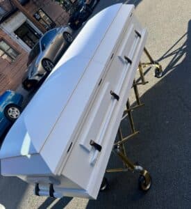 Eternal Series White Wood Casket photo review