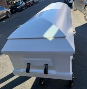 Eternal Series White Wood Casket photo review