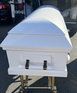 Eternal Series White Wood Casket photo review