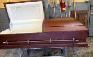 Bennington Oversize Wood Casket photo review