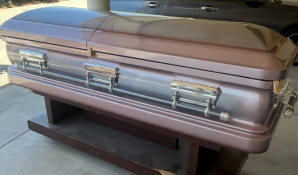 Onyx Rose Metal Casket photo review