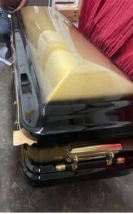 Casket Emporium Series Ebony Gold Full Couch photo review