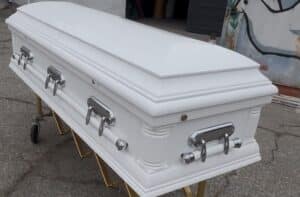 The Pure White Wood Casket photo review