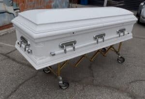 The Pure White Wood Casket photo review