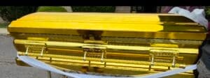 Gold Chrome Casket Full Couch photo review