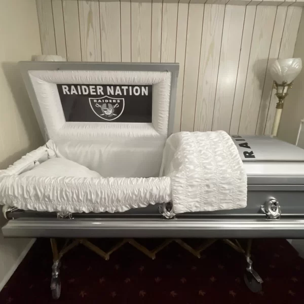 Las Vegas Raiders Casket