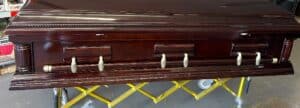 Trenton Wood Full Couch Casket photo review