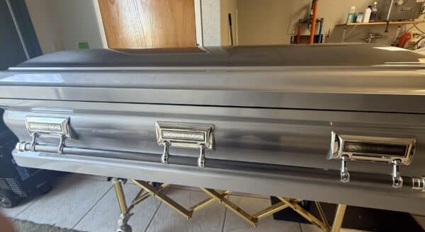 Casket Emporium Series Silver Full Couch photo review