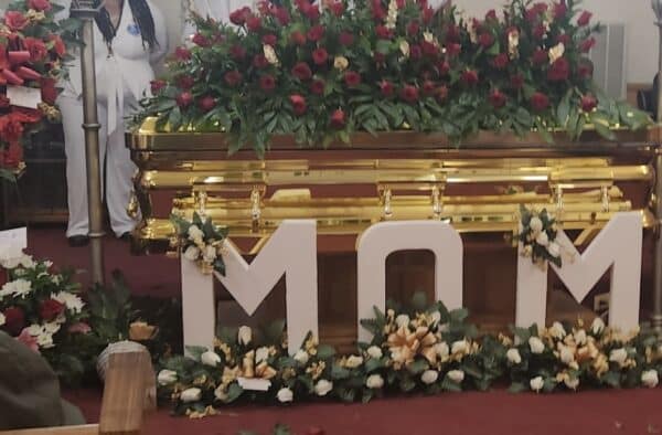 Gold Chrome Casket Full Couch photo review