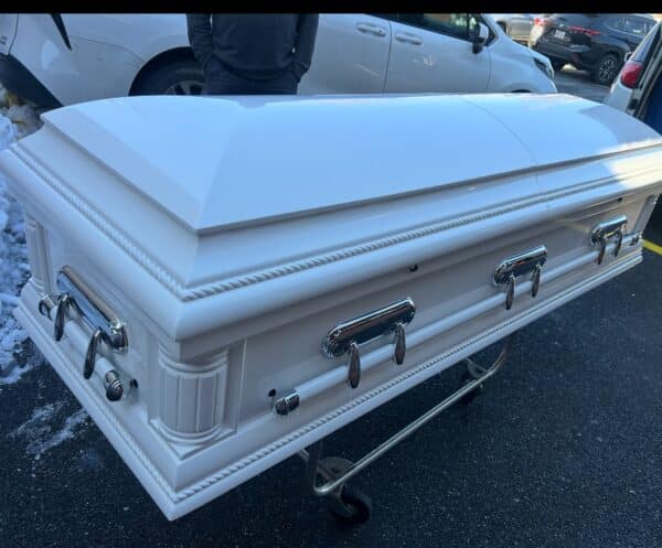 The Pure White Wood Casket photo review