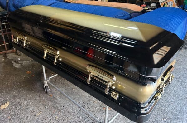 Casket Emporium Series Black and Gold Full Couch photo review