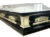 Clarity Clear Casket Black and Gold