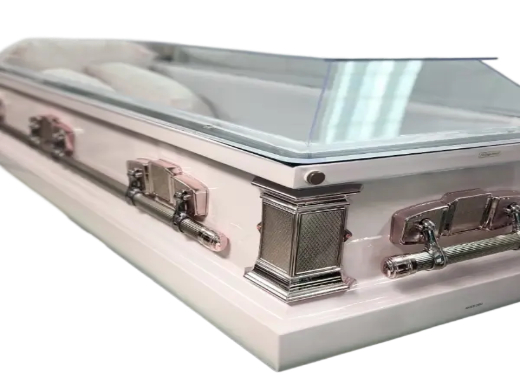 Clarity Clear Casket Pink and Pink