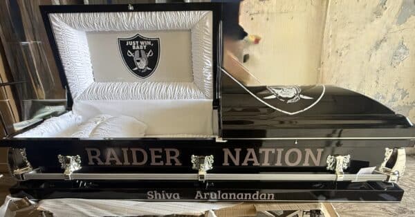 Las Vegas Raiders Casket photo review