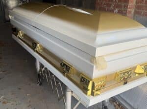 Casket Emporium Series Oversize Casket White/Gold photo review
