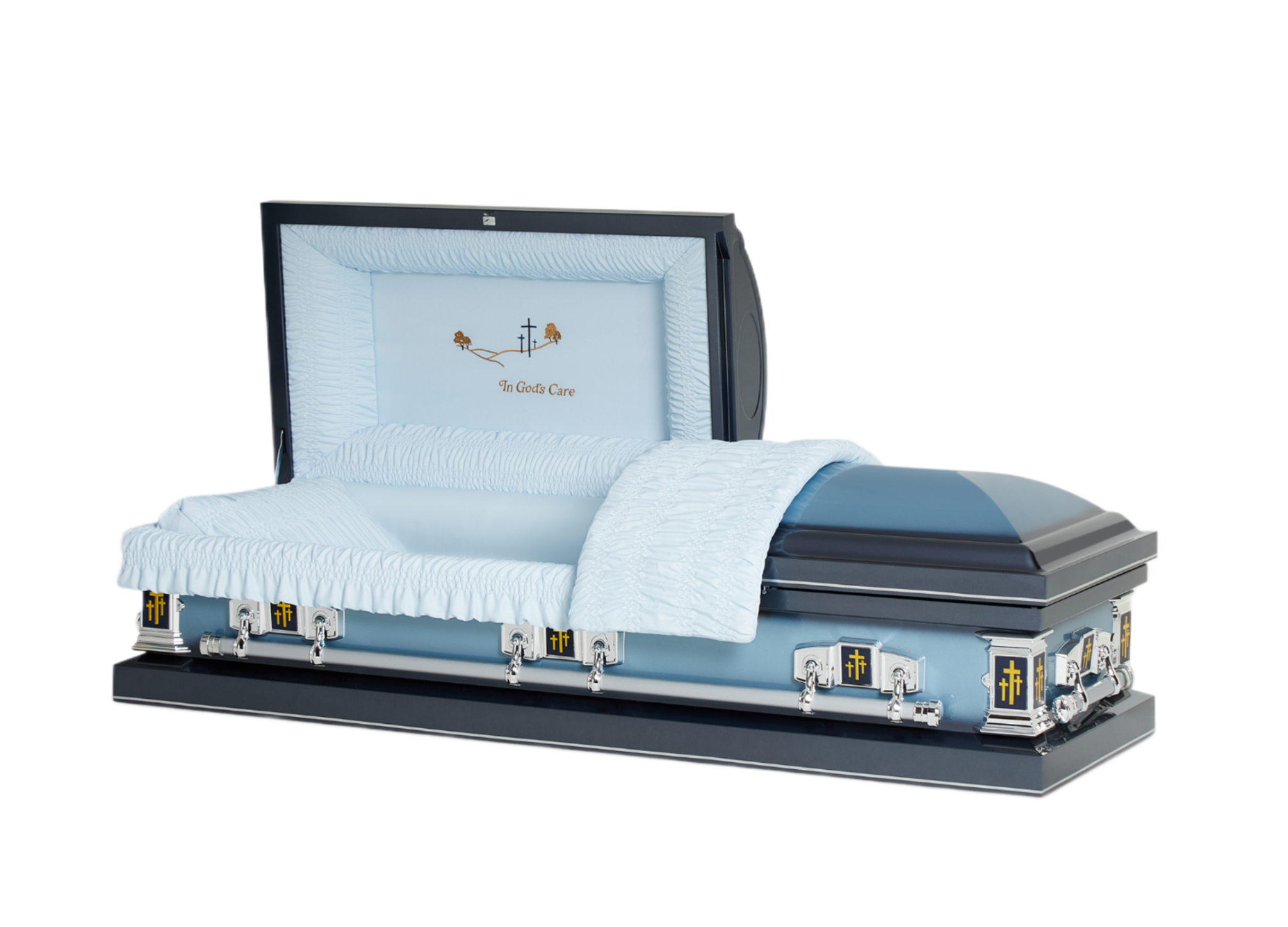 The Icon Series Blue Cross | Religious Caskets Shipped Nationwide