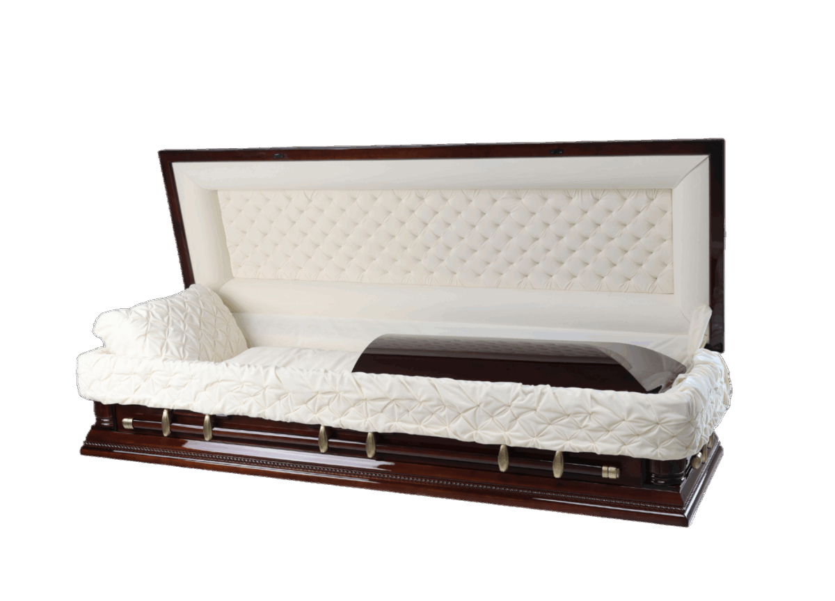 Trenton Wood Full Couch Casket