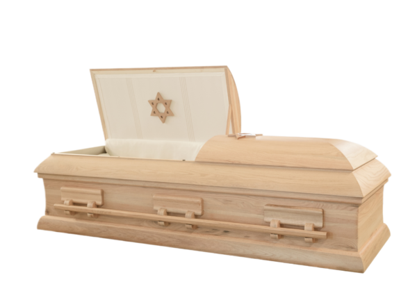 Solid Oak Solomon Casket