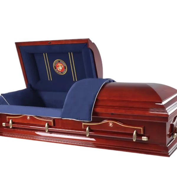 Hero Marine Wood Casket