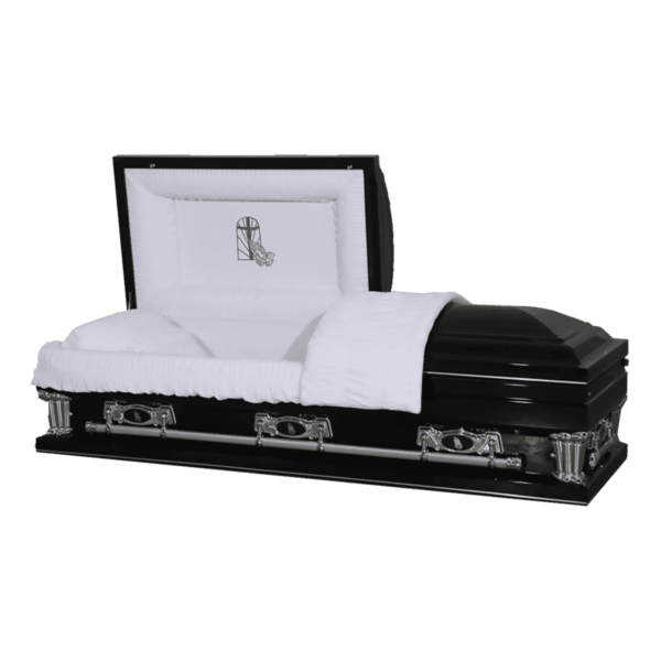 Spencer Black Cross Casket