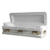 Casket Emporium Series White/Gold Full Couch