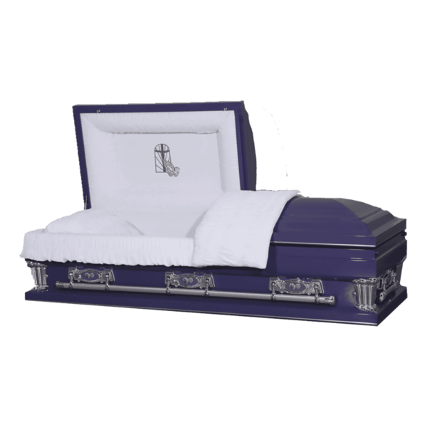 Spencer Purple Cross Casket