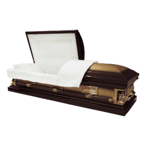 themed casket last supper 1