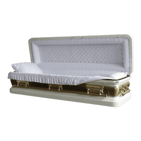 Casket Emporium Series Majestic White Full Couch