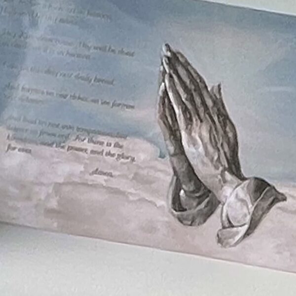 Praying Hands with Lords Prayer